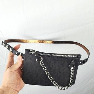 Michael‎ Kors The Signature Black Belt Bag